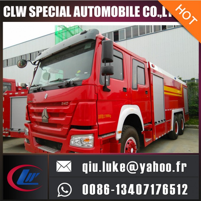 Sinotruk 6*4 Water Foam Fire Engine 