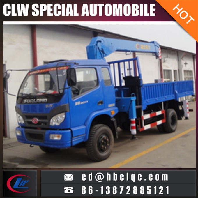 China Forland 4mt Truck with Telescopic Arm Crane Truck 