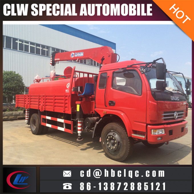 Manufacture Water Tank Crane Truck 6ton Truck Loder Crane 