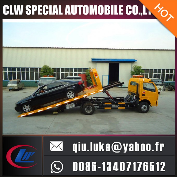 Dongfeng 4*2 Emergency Flatbed Tow Truck 