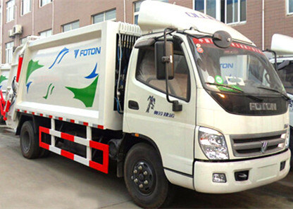 Foton Auling 4cbm Compression Garbage Truck 