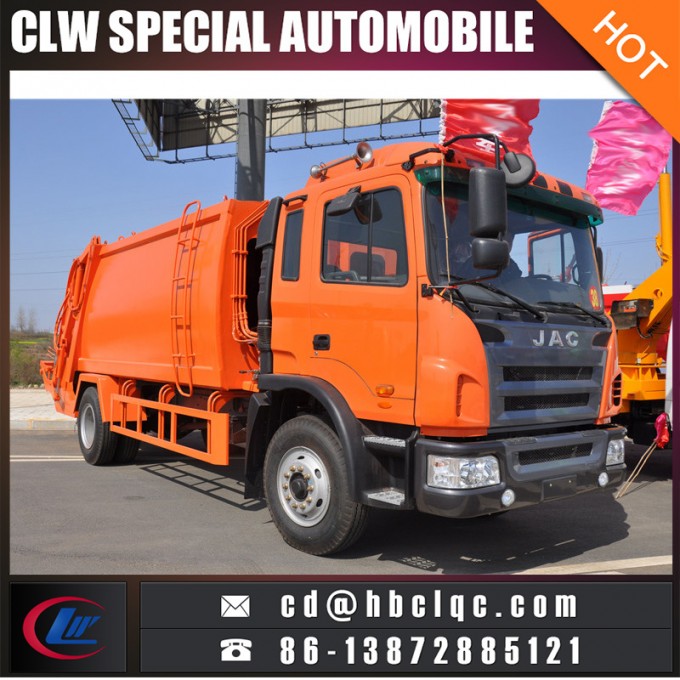 JAC 10cbm 12cbm Garbage Compactor Truck Compact Refuse Truck 