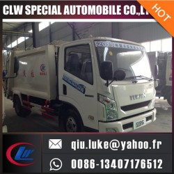 Yuejin 5cbm 8cbm 10cbm Garbage Compactor Truck