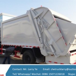 Dongfeng 10 Cubic Garbage Compactor Truck for Sale