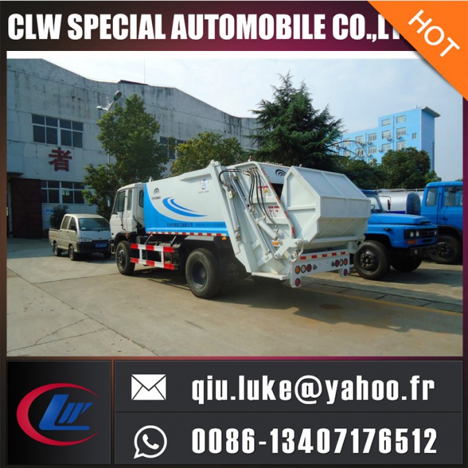 Dongfeng Waste Garbege Bin Garbage Compactor Truck 