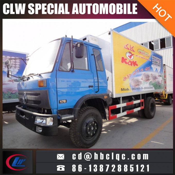 10t Chicken Cold Store Van Truck Freezer Ice Cream Transportation Truck 