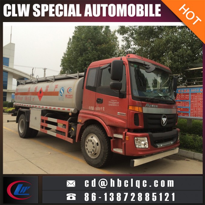 Foton Auman 15m3 16m3 Refueling Truck Oil Tanker Truck 