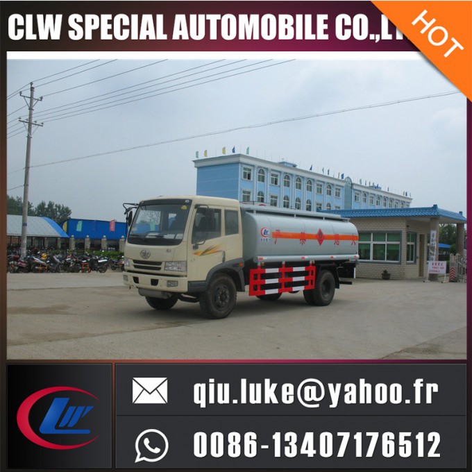 4X2 8000 Liters Lube Oil Fuel Tank Gasoline Transport Truck 