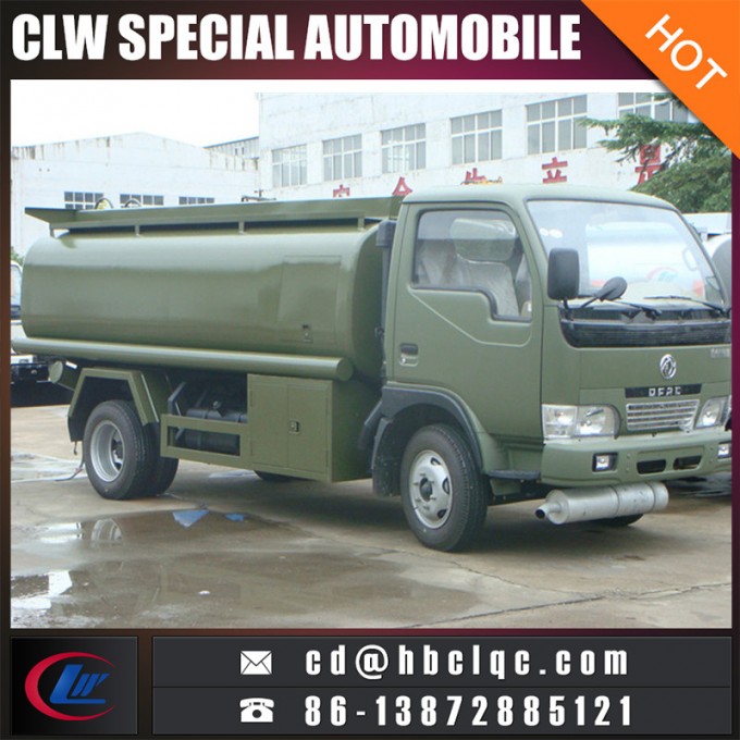 Lower Price Dongfeng 5000L Oil Truck Gasoline Tank Truck 