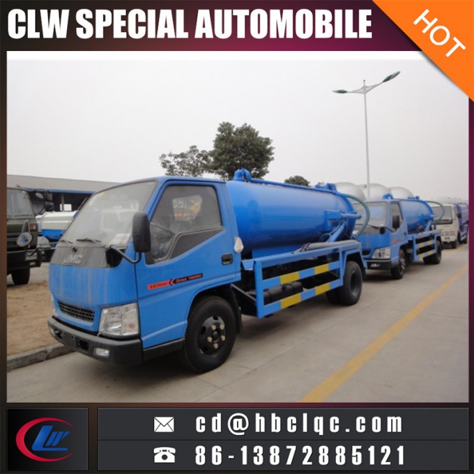 Jmc 3m3 4m3 Sewer Tanker Truck Vacuum Truck 