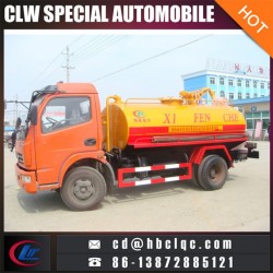 4X2 5m3 6m3 Vacuum Sewage Suction Truck Septic Vehicle