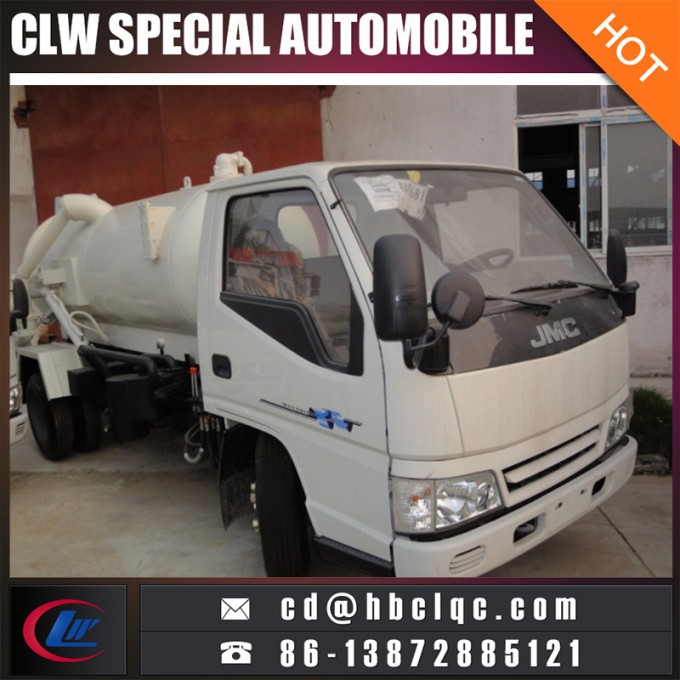 Factory Good Price Kmc 4m3 Sewage Tank Truck Vacuum Tank Truck 