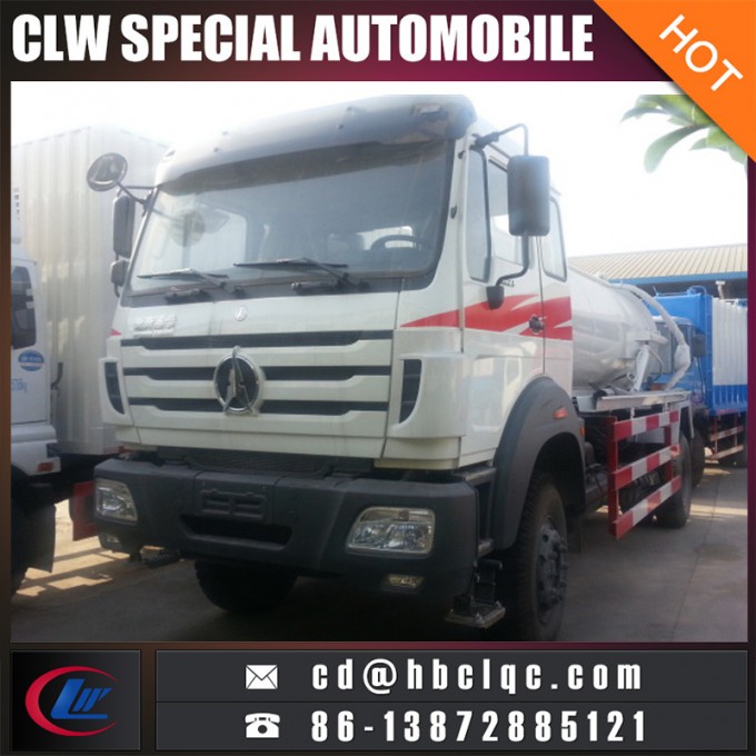 Norhtbenz 10000L Sewer Sucking Tank Truck Sewer Dredging and Cleaning Vehicle 