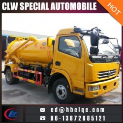 Dongfeng 5ton Vacuum Pump Tank Truck Vacuum Sewage Truck