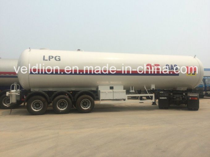 High Performance 58.5m3 Propane Tri-Axle LPG Tank Trailer 