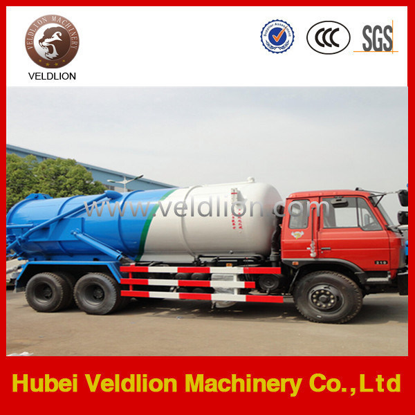 Dongfeng 6X4 18000L Vacuum Fecal Suction Truck with A/C 