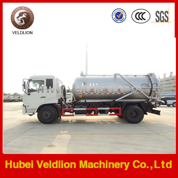 Dongfeng 9m3 Vacuum Sewage Suction Truck 