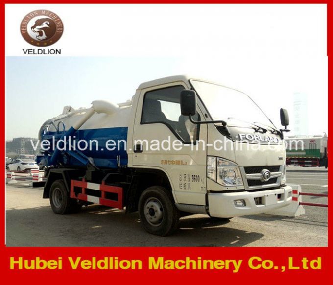 Foton 4X2 3000L Vacuum Fecal Suction Truck 