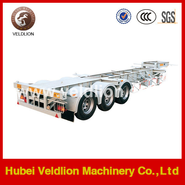 45t 3axles Skeleton Semi Trailer 