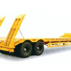 2 Axles Low Bed Semi Trailer with Ladders