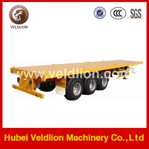 40ft 3 Axle Flatbed Trailer with Container Locks 