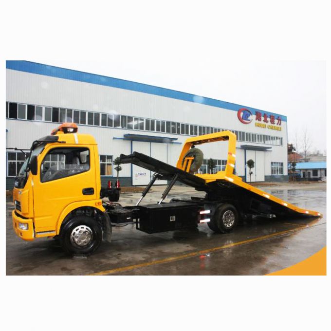 5 Ton Rhd 4X2 Flatbed Tow Wrecker Truck, Road Block Removal Truck Recovery Truck 