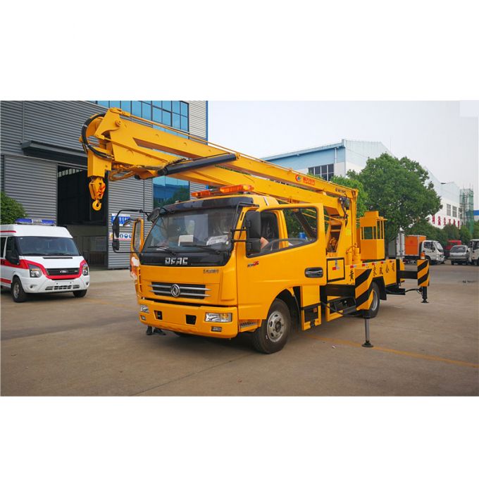 14m-18m 4X2 Aerial Hydraulic Lifting Platform 16m Shear Fork Type Aerial Bucket High Altitude Operat 