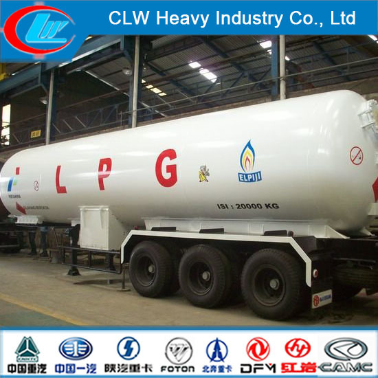 Competitive Price LPG Gas Trailer, 60000 Liter Propane Transport Trailers 