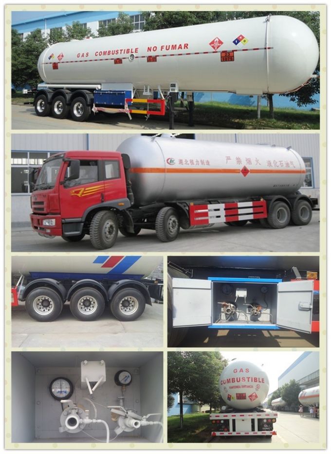 China 58000L LPG Transportable Tank Semi Trailer 