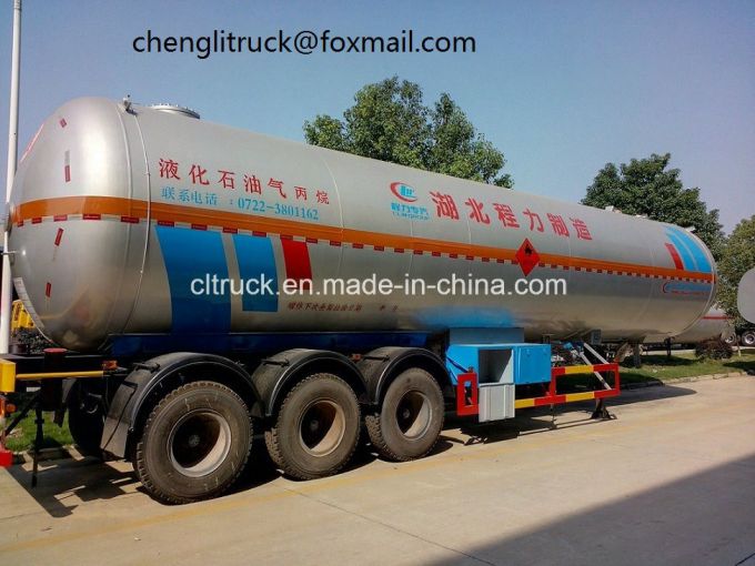 3 Axle 40.5 Cbm LPG Tanker Semi Trailer, Best LPG Tank with Cheap Price 