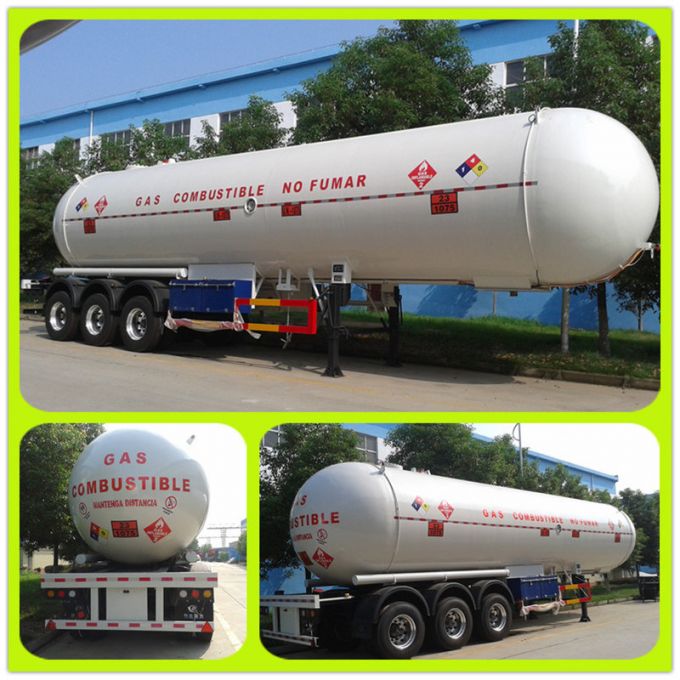 Top 3 Sale in China Big 59.52cbm LPG Semitrailer 3 Axles Trailer Truck 