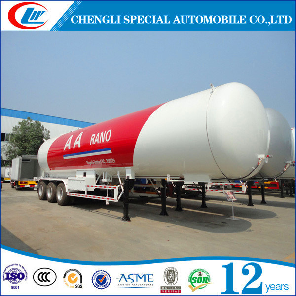 3 Axle 56cbm LPG Gas Semi Trailer for Sale 