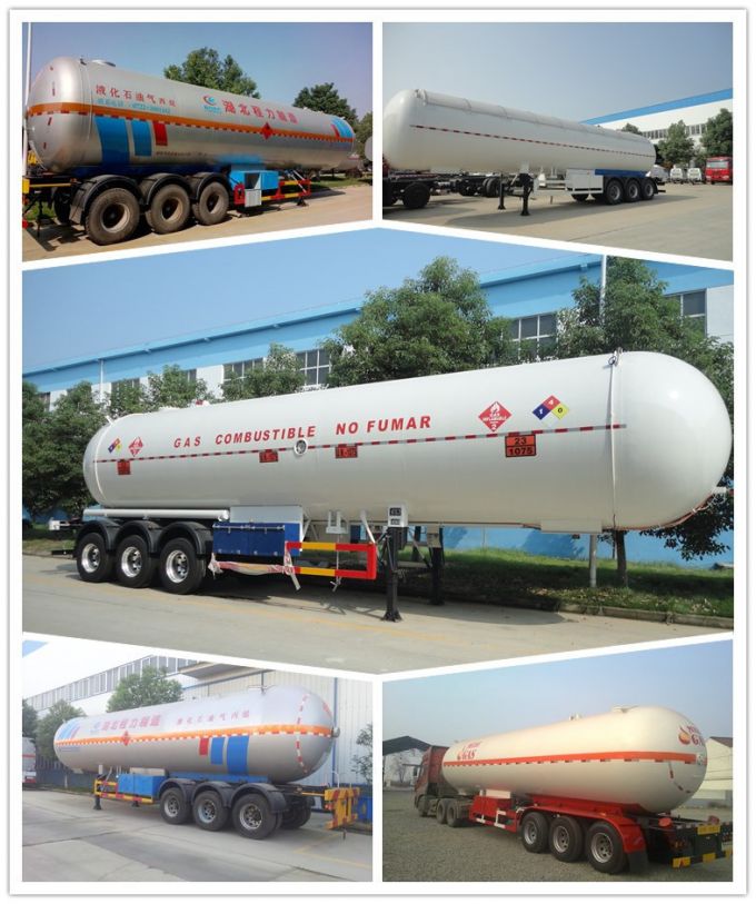 59.7 Cbm 3 Axles LPG Tank Trailer for Sale 