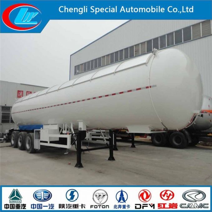 Tri-Axle 56m3 LPG Trailer Cooking Gas Tank Truck Trailer Liquid 