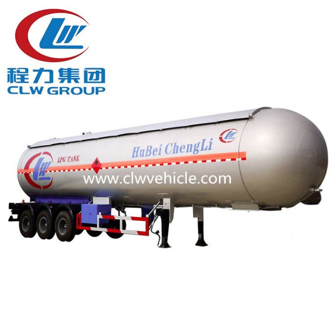  Standard Good Quality Volume 59.52cbm LPG 3 Axle Semi-Trailer 