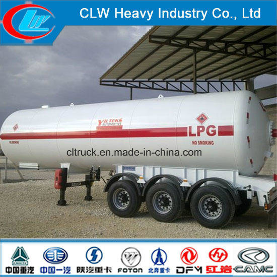 Heavy Duty Chinese 3 Axles LPG Trailer Rode Truck 