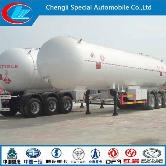  Tri-Axle LPG Tanker Trailer, Chinese Manufacturer 3 Axle LPG Tanker Trailer, 58600L Used LPG Ta 