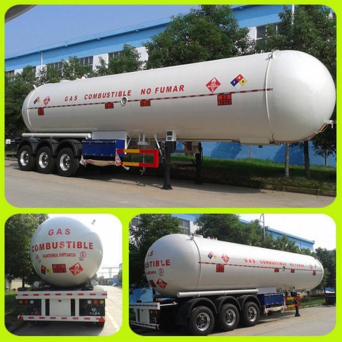 Tri-Axle Semi Trailer, Gas Truck Trailer, LPG Tank Trailer Semi Trailer 