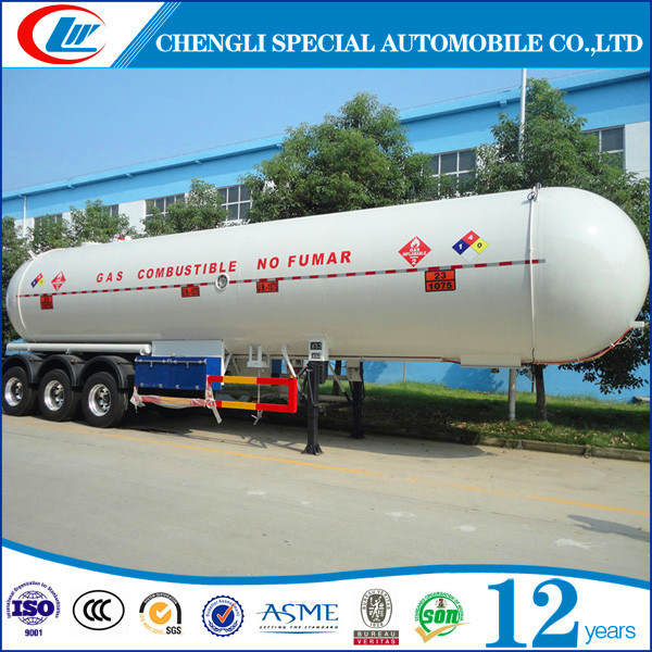 30t 3 Axle 59.52cbm LPG Delivery Tanker 