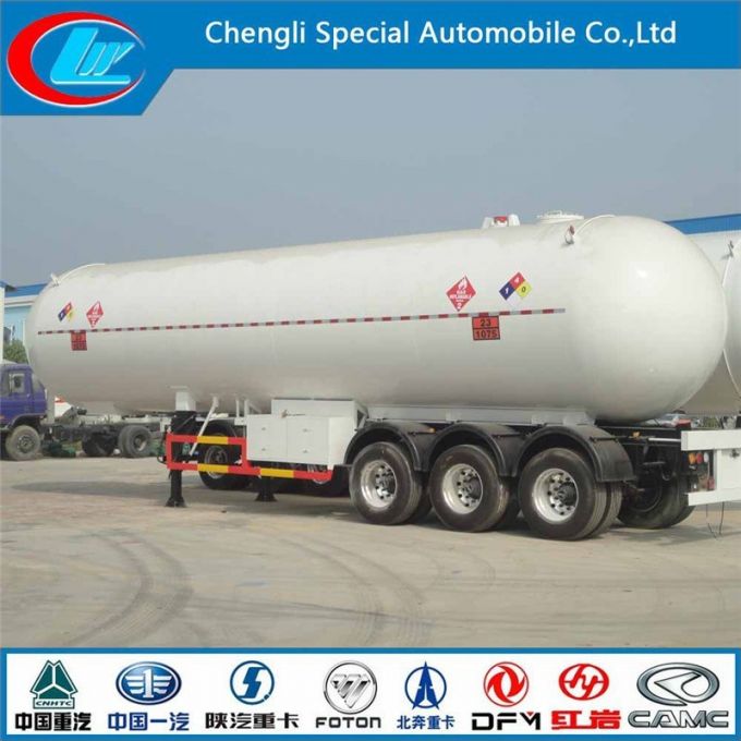  59.52cbm 3 Axle LPG Truck Trailer 