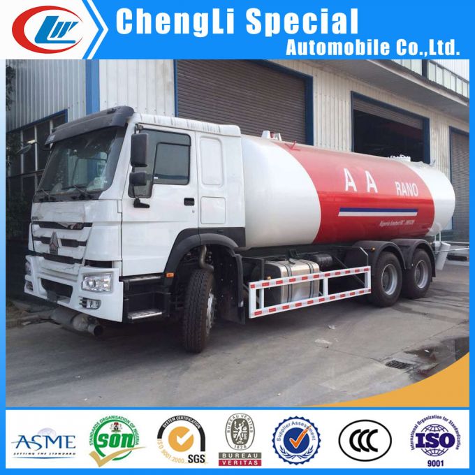 Sinotruk 336HP Diesel 20000liters 10ton 10mt LPG Bobtail Tanker Truck for Sale 