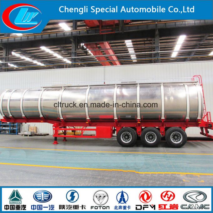 Aluminum Alloy Oil Tank Trailer 42000 Liters Fuel Tanker Trailer 