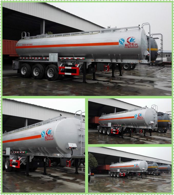 Heavy Duty Tri-Axle 45000liters Gasoline Tank Trailer Oil Tank Trailer Fuel Tank Trailer 