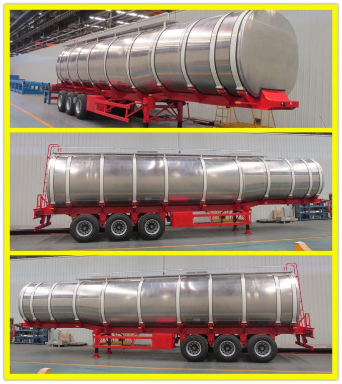 35000liters 3 Axle Aluminum Fuel Tanker Trailer for Saudi Arabia 