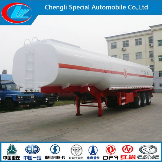 Stainless Steel 30000-80000 Liters Fuel Tank Trailer, Oil Tanker Semi Trailer 