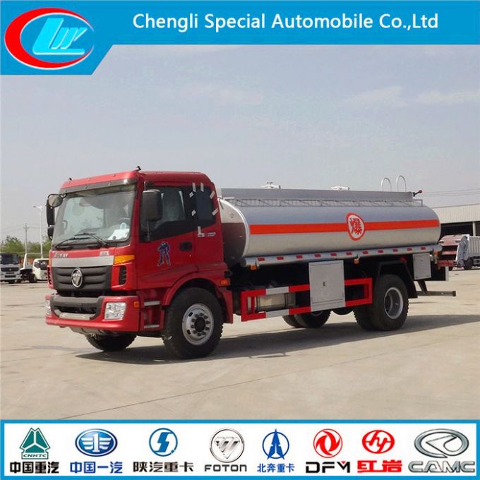 Foton Oil Fuel Tank Truck 4X2 15cbm Fuel Tank 