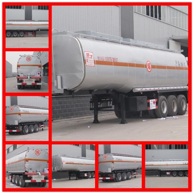 Carbon Steel 3 Axle Petroleum Tank Trailer, 50cbm Fuel Trailer, 40m3 Oil Tanker Trailer for Sale 