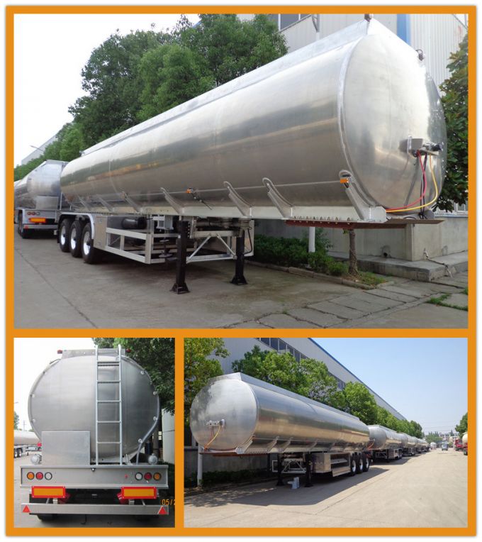 Adr 3axle 45cbm 5454 Aluminum Oil Tanker Trailer for Saudi Arabia 