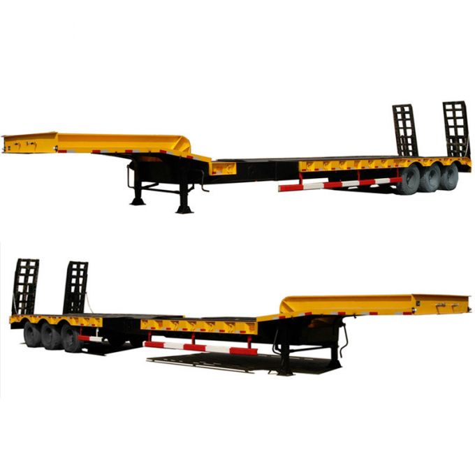 High Quality Flatbed Trailer Gooseneck Low Bed Trailer 