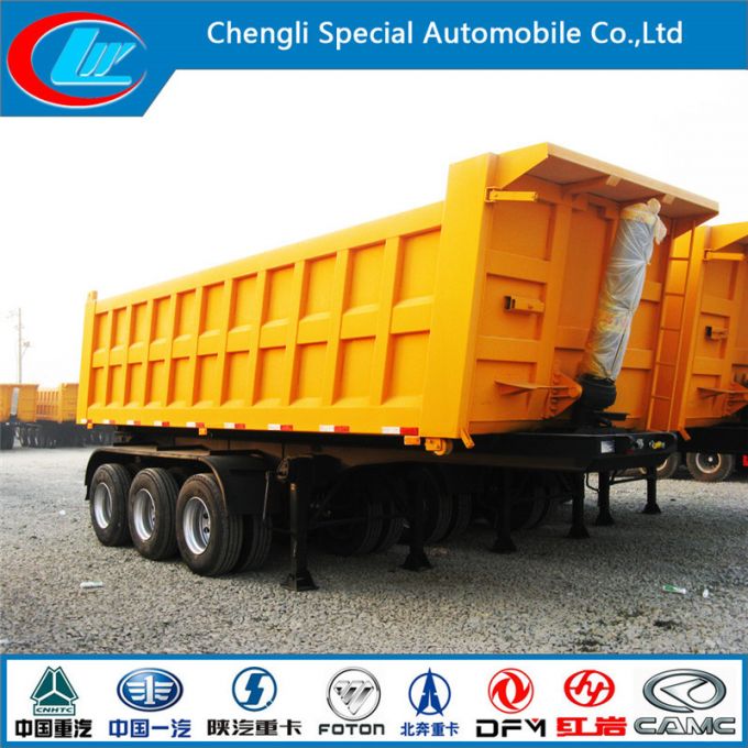 50ton Stone Sand Coal Loading Heavy Duty Tipper Trailer 